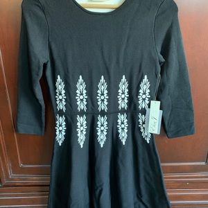 COPY - Eliza J black fit and flare sweater dress